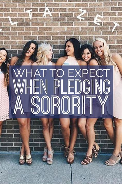 how to pledge a sorority after college